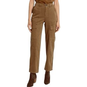Cocoa Brown Size 4/27R High Rise Slim Fit Cargo Ankle Jeans Cotton/Spandex